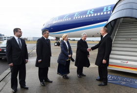 Le président Ilham Aliyev est arrivé en Belgique